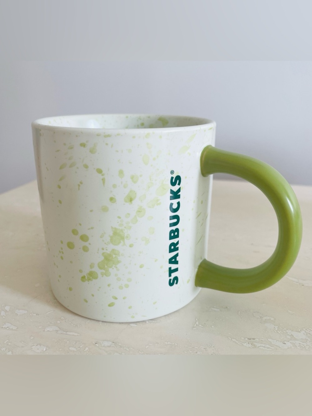 New Starbucks Logo Matcha Collection Splatter Ceramic Coffee Tea Mug Cup 12 oz